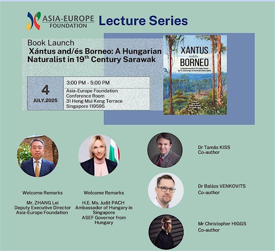 Xantus and/és Borneo - Book launch in Singapore, 4 July | Event in Queenstown | AllEvents