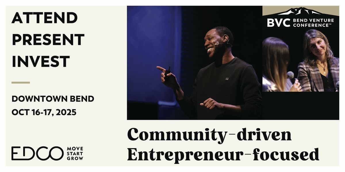 2025 Bend Venture Conference, 16 October | Event in Bend | AllEvents