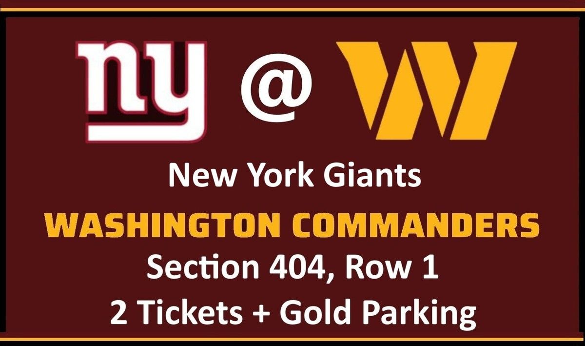 PARKING: New York Giants vs. Washington Commanders, 13 December | Event in East Rutherford | AllEvents