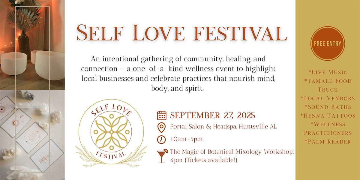 Self Love Festival 2025, 27 September | Event in Huntsville | AllEvents