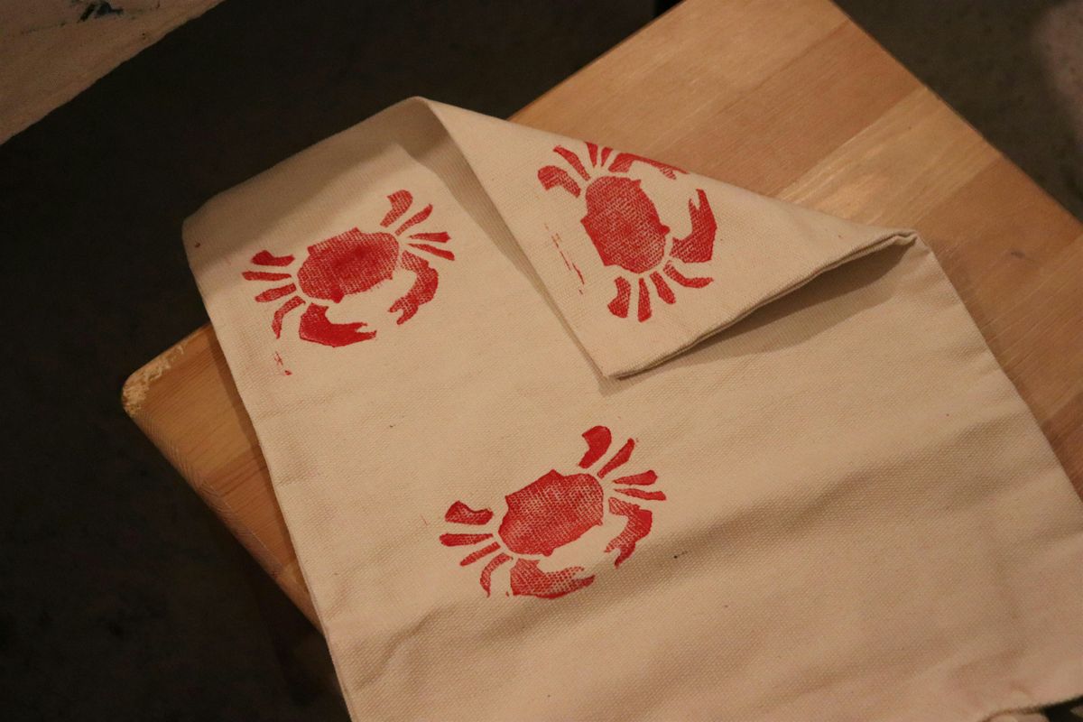 Block Print on tea Towel & Tote Bag, 21 September | Event in Brooklyn | AllEvents