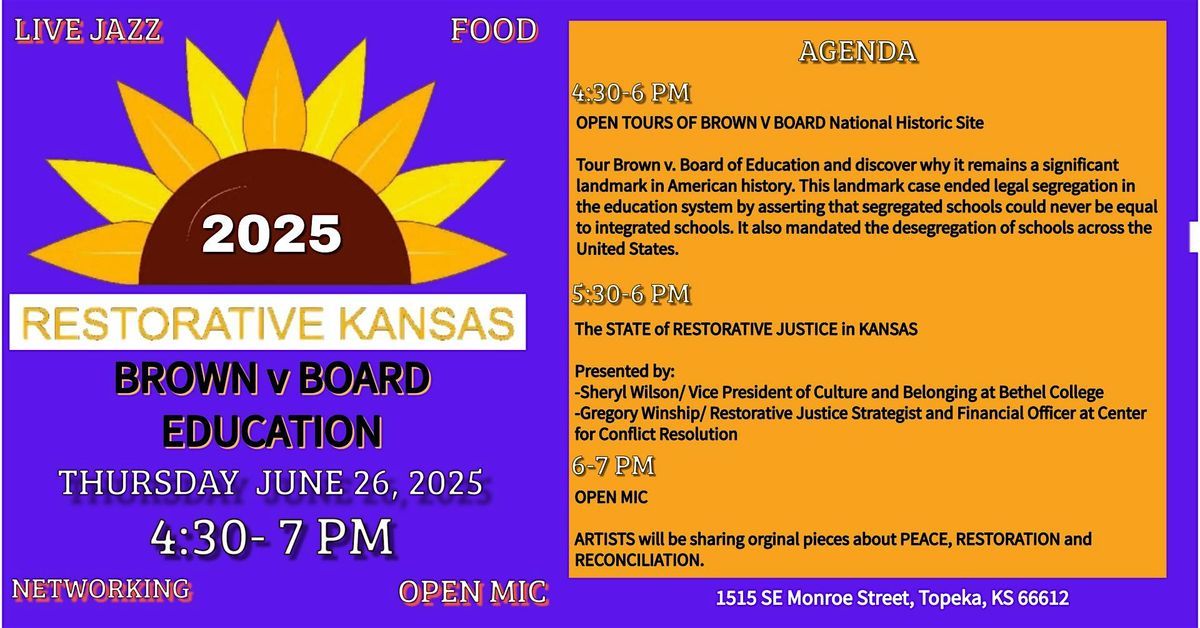 2025 Restorative Kansas, 5 September | Event in Topeka | AllEvents