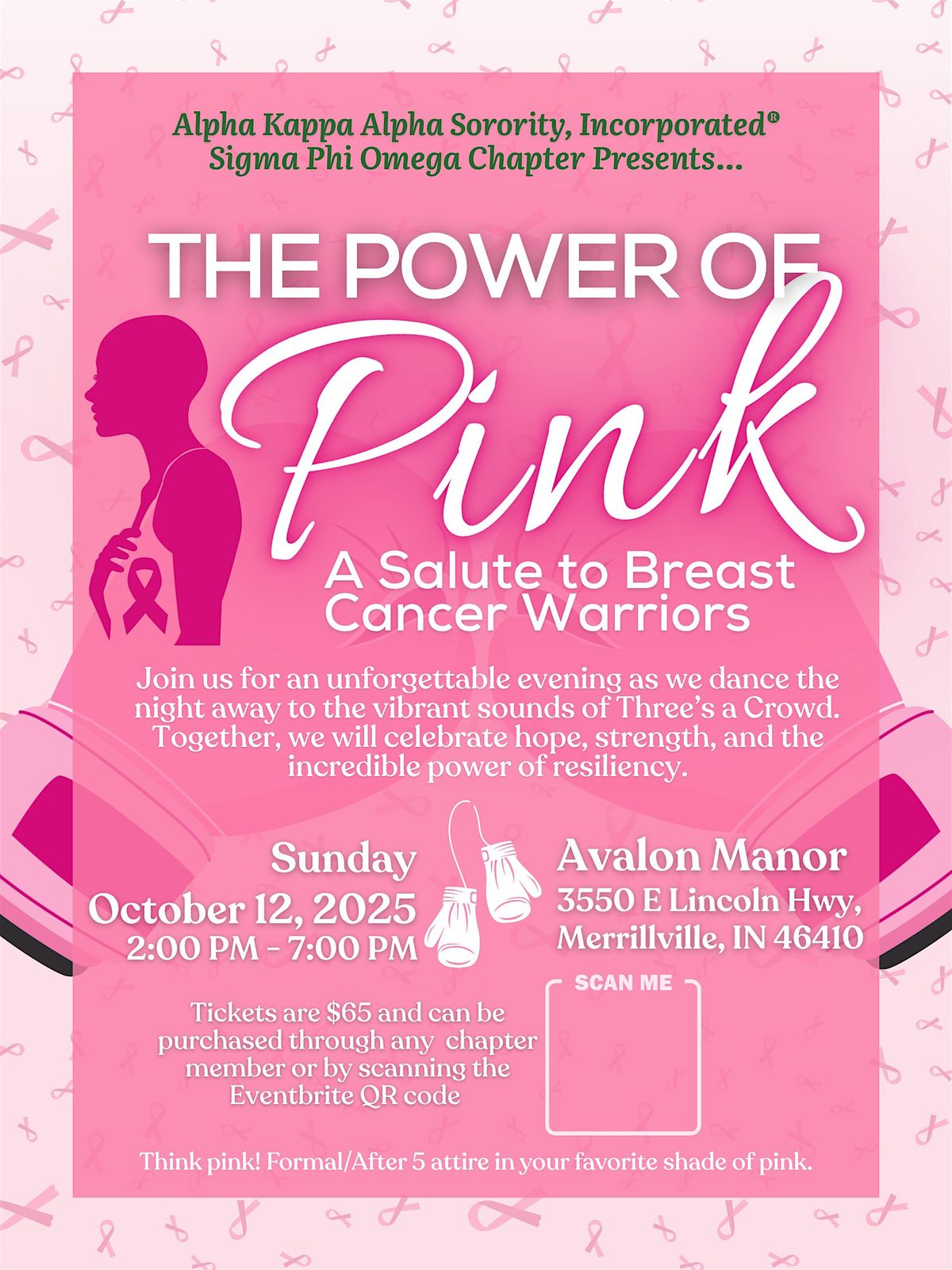 The Power of Pink- A Salute to Breast Cancer Warriors, 12 October | Event in Merrillville | AllEvents