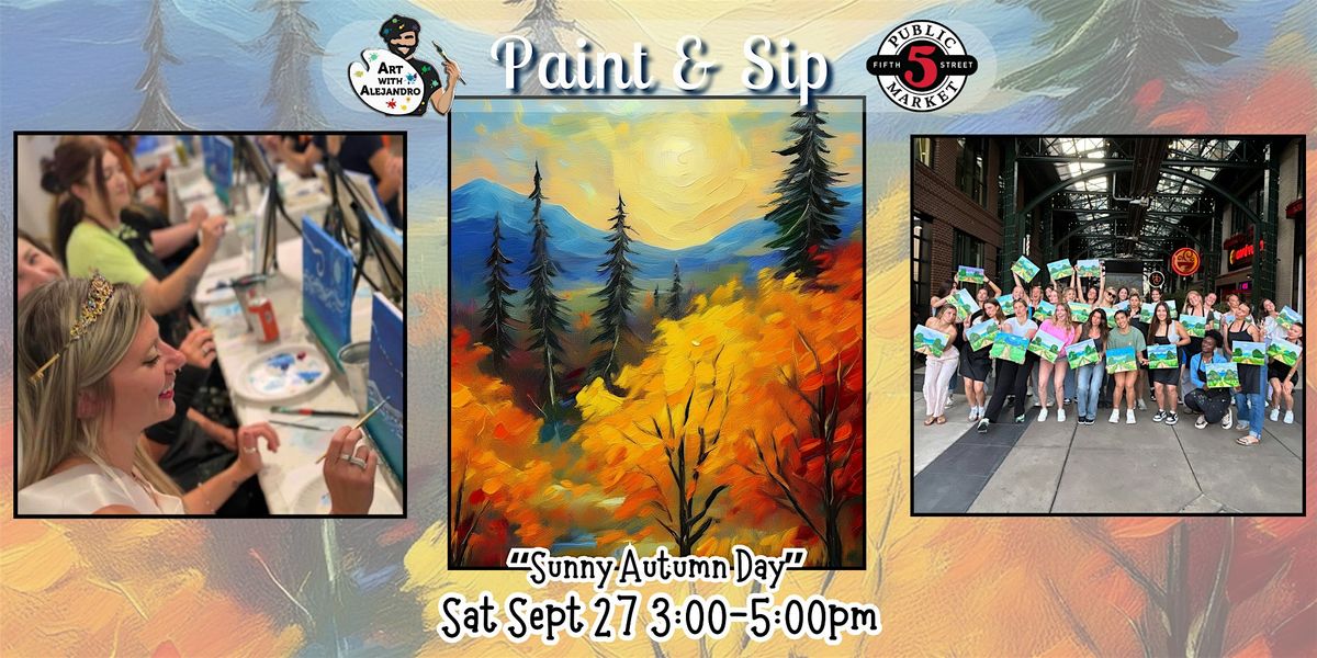 Paint & Sip at 5th St Alley “Sunny Autumn Day”, 27 September | Event in Eugene | AllEvents