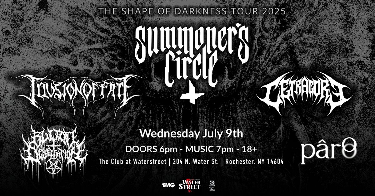 Summoner's Circle, Cetragore, Illusion Of Fate, Blood Desecration, Pâro, 9 July | Event in Rochester | AllEvents