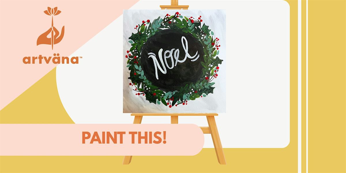 Artvana Holiday Paint & Sip Class at The Bus Stop Olympia December 2025, 2 December | Event in Olympia