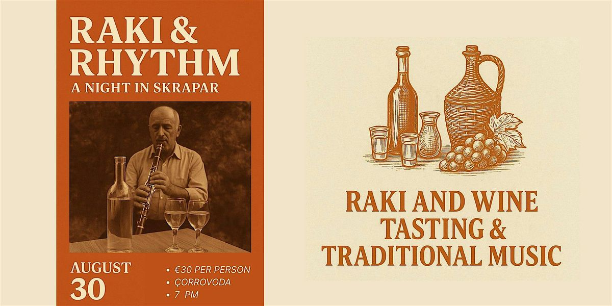 Raki and Rhythm - A night in Skrapar, 30 August | Event in Çorovodë | AllEvents