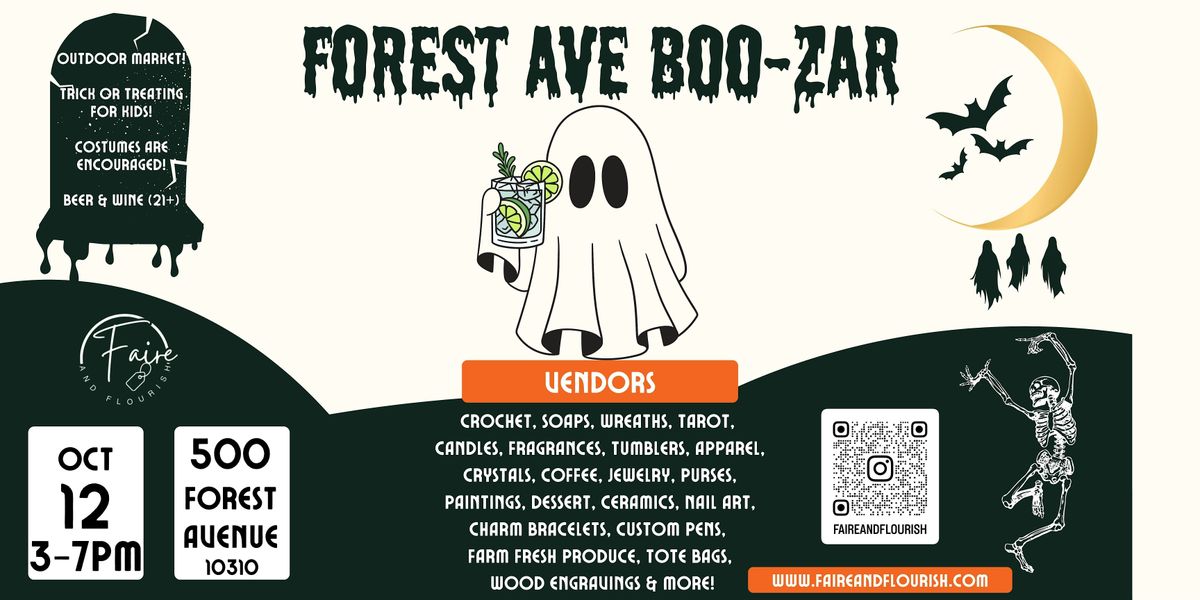 Forest Ave BOO-ZAR - Vendor Market by Faire and Flourish - Staten Island, 12 October | Event in Staten Island