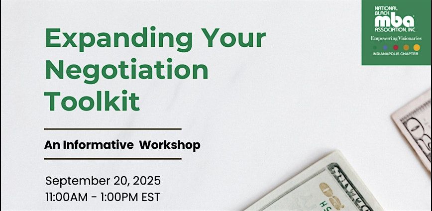 Expanding Your Negotiation Toolkit, 20 September | Event in Indianapolis | AllEvents