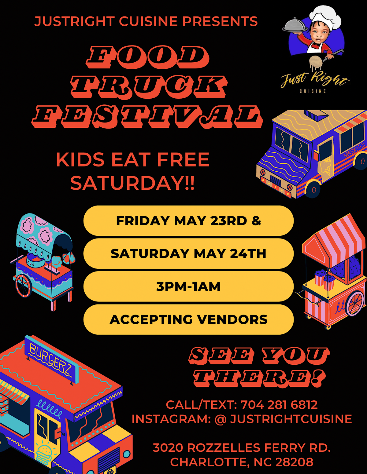 FOOD TRUCK FESTIVAL, 23 May | Event in Charlotte | AllEvents