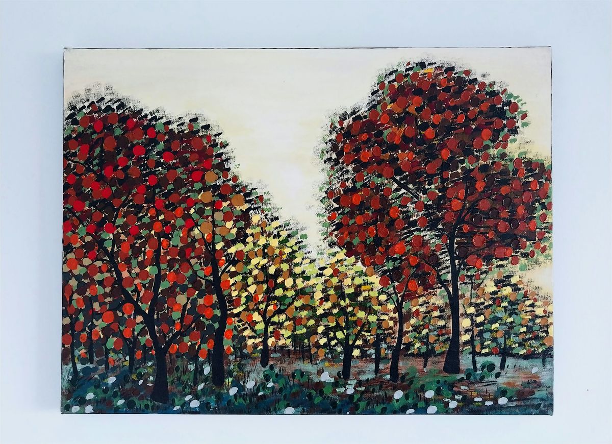 Walking in the Forest, Palette Textured Landscape Painting Class for Adults | Event in Windsor | AllEvents