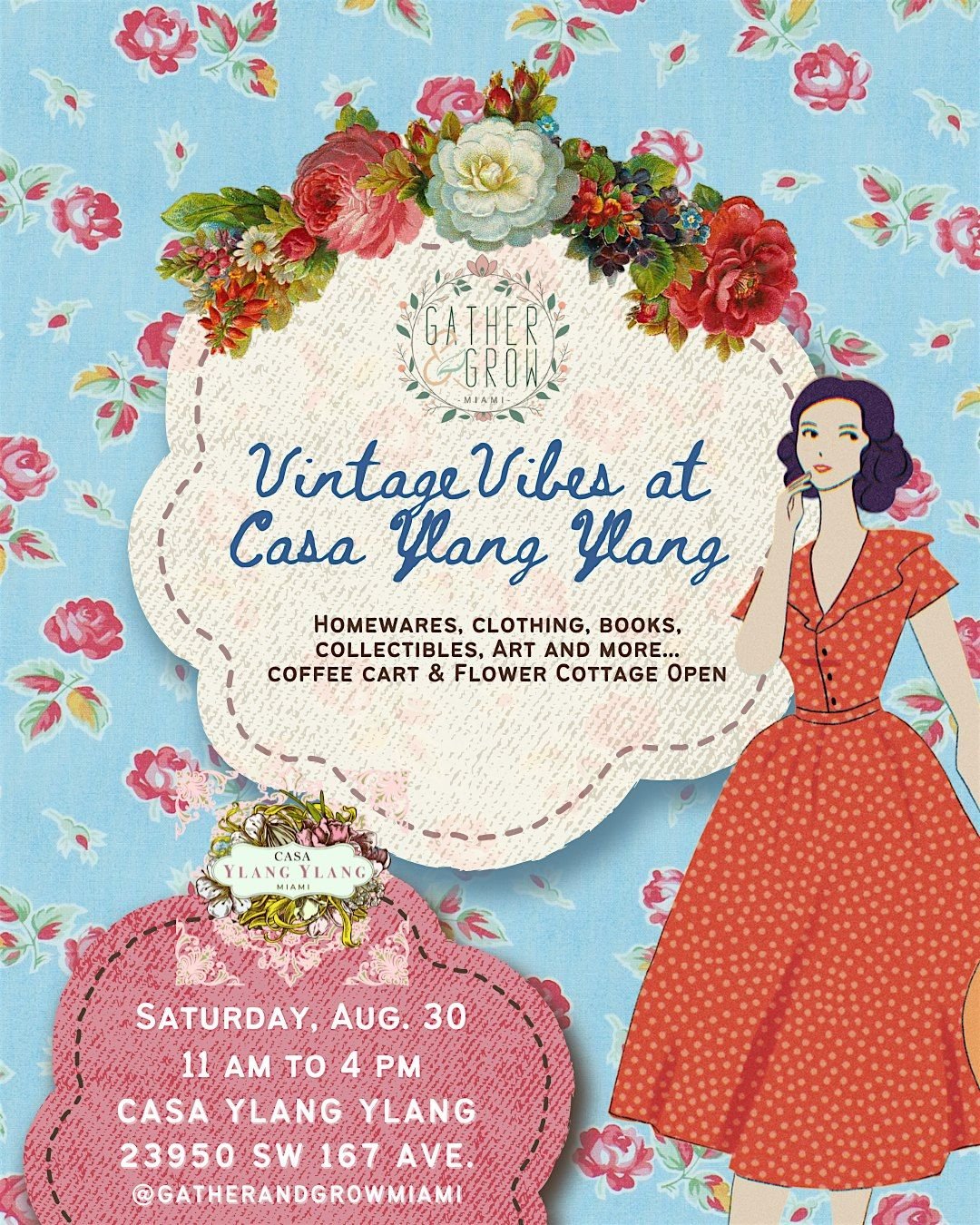 Vintage Vibes Market at Casa Ylang Ylang, 30 August | Event in Homestead | AllEvents