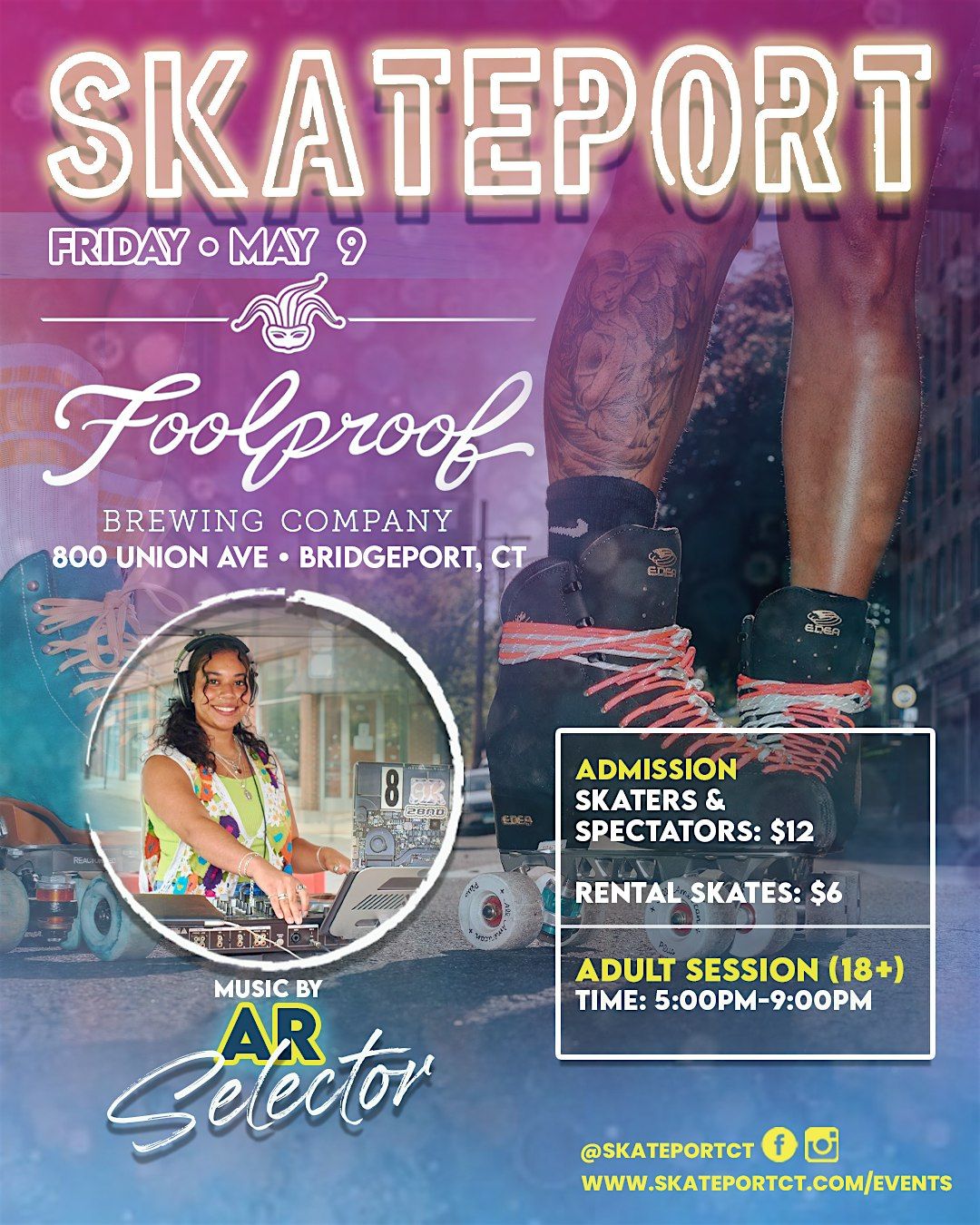 Skateport at Foolproof: May 9th  (18+), 9 May | Event in Bridgeport | AllEvents