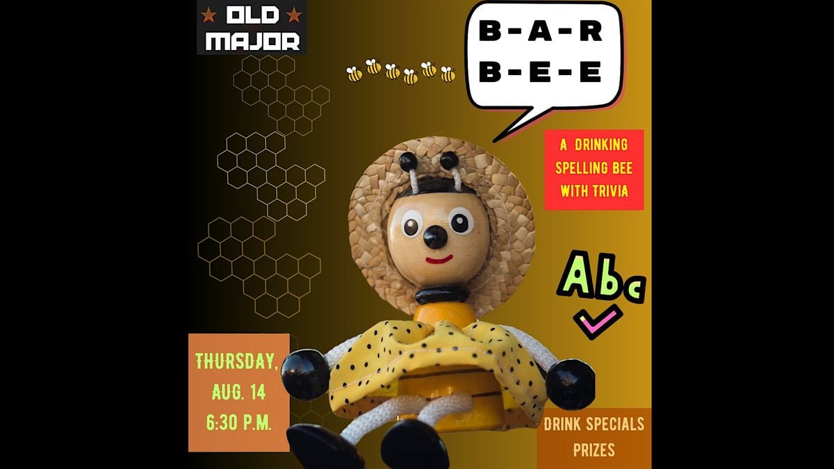 BAR BEE (Adult Spelling Bee and Trivia Competition), 14 August | Event in Baltimore | AllEvents