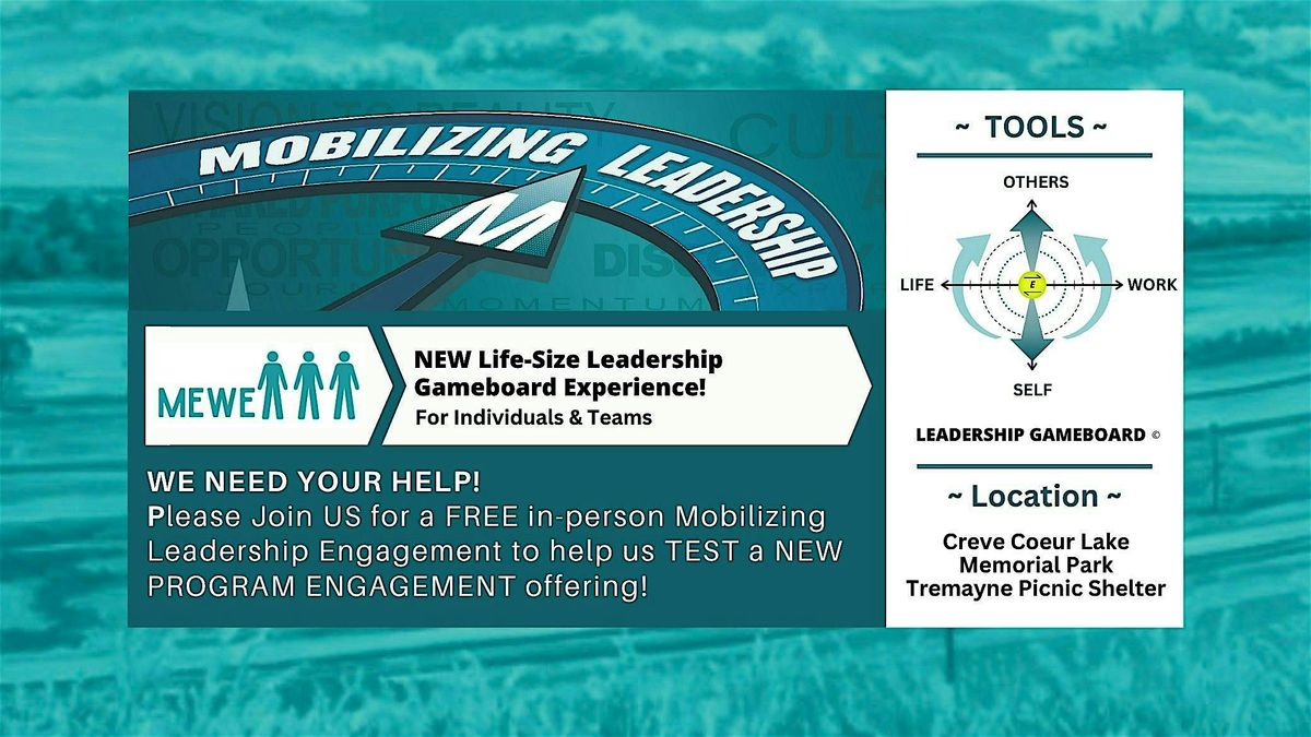 Mobilizing Leadership: A Lifesize Leadership Gameboard Event Experience, 29 May | Event in St. Louis | AllEvents