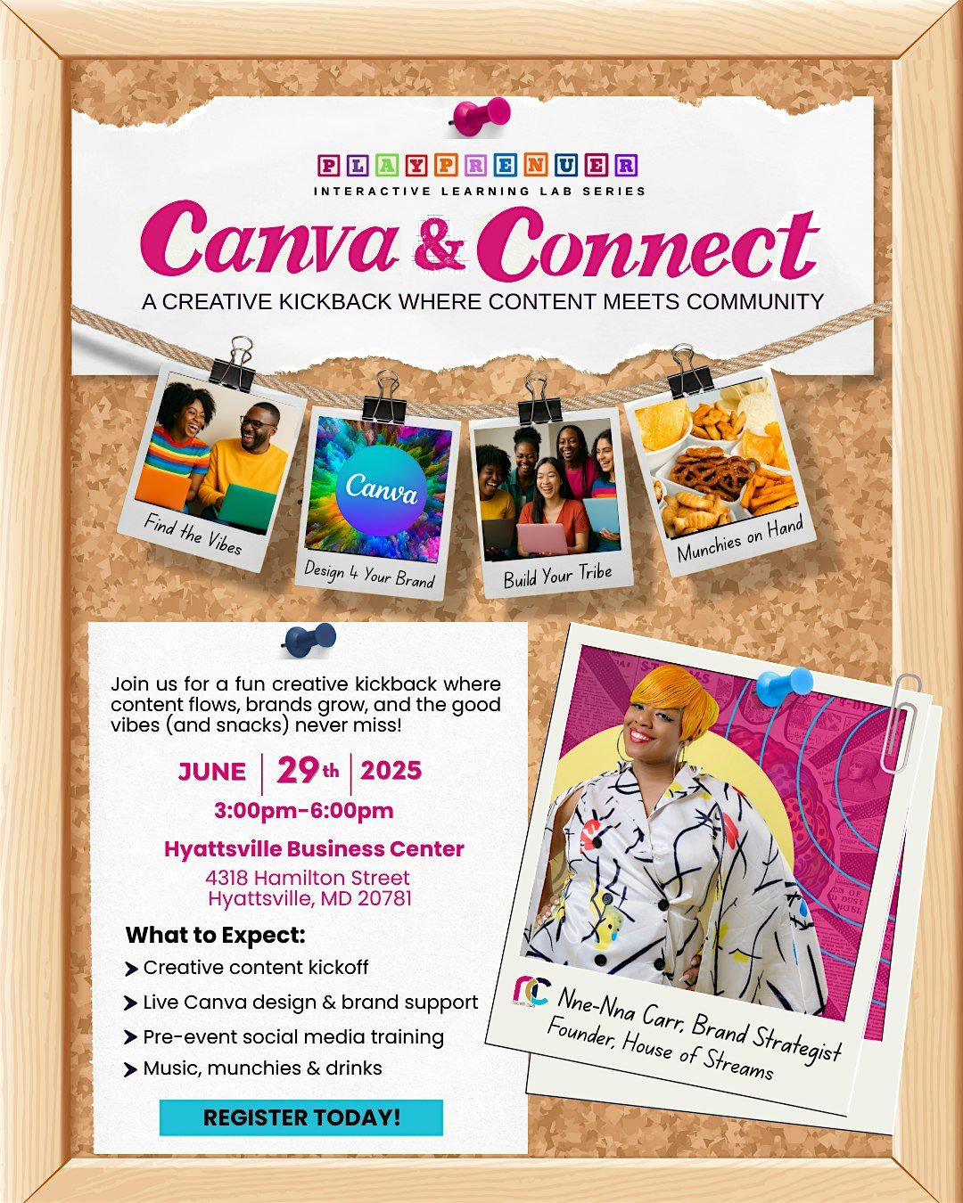 Canva & Connect: A Creative Kickback Where Content Meets Community, 29 June | Event in Hyattsville | AllEvents
