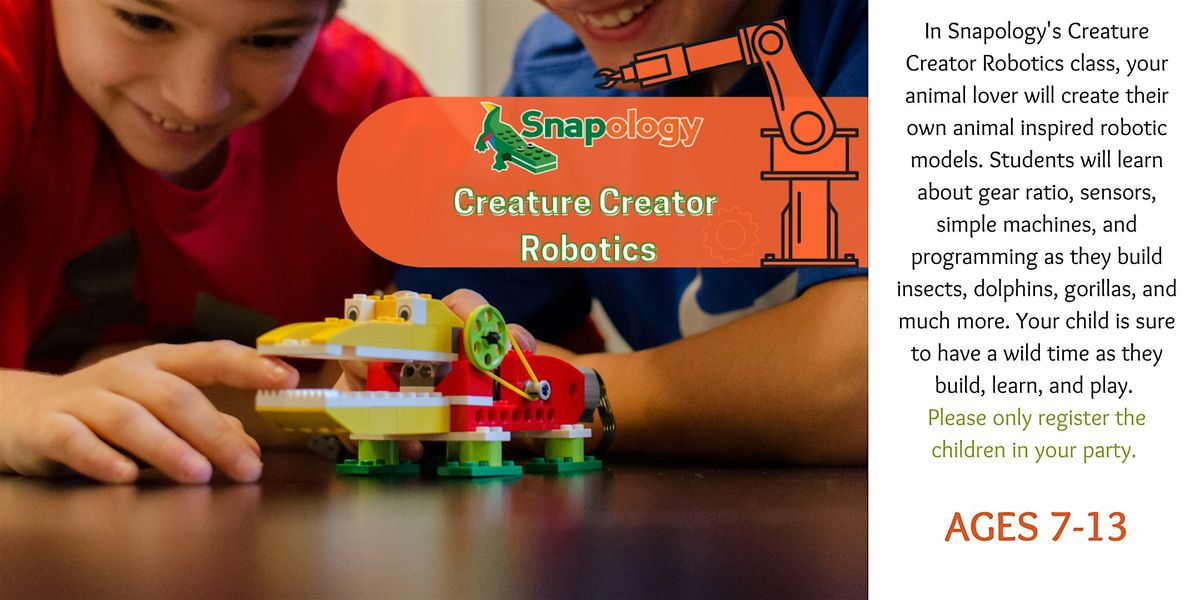 Snapology: Robotics Workshop for Kids, 7 August | Event in Ambler | AllEvents