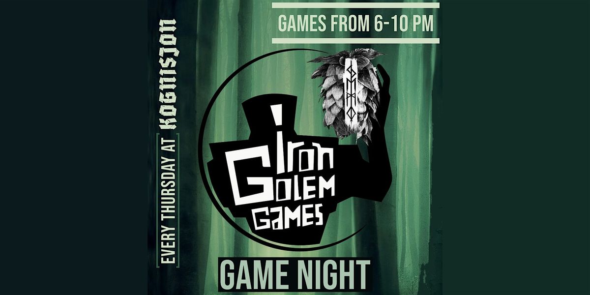 IRON GOLEM GAMES, GAME NIGHT @KOGNISJON | Event in Marquette | AllEvents