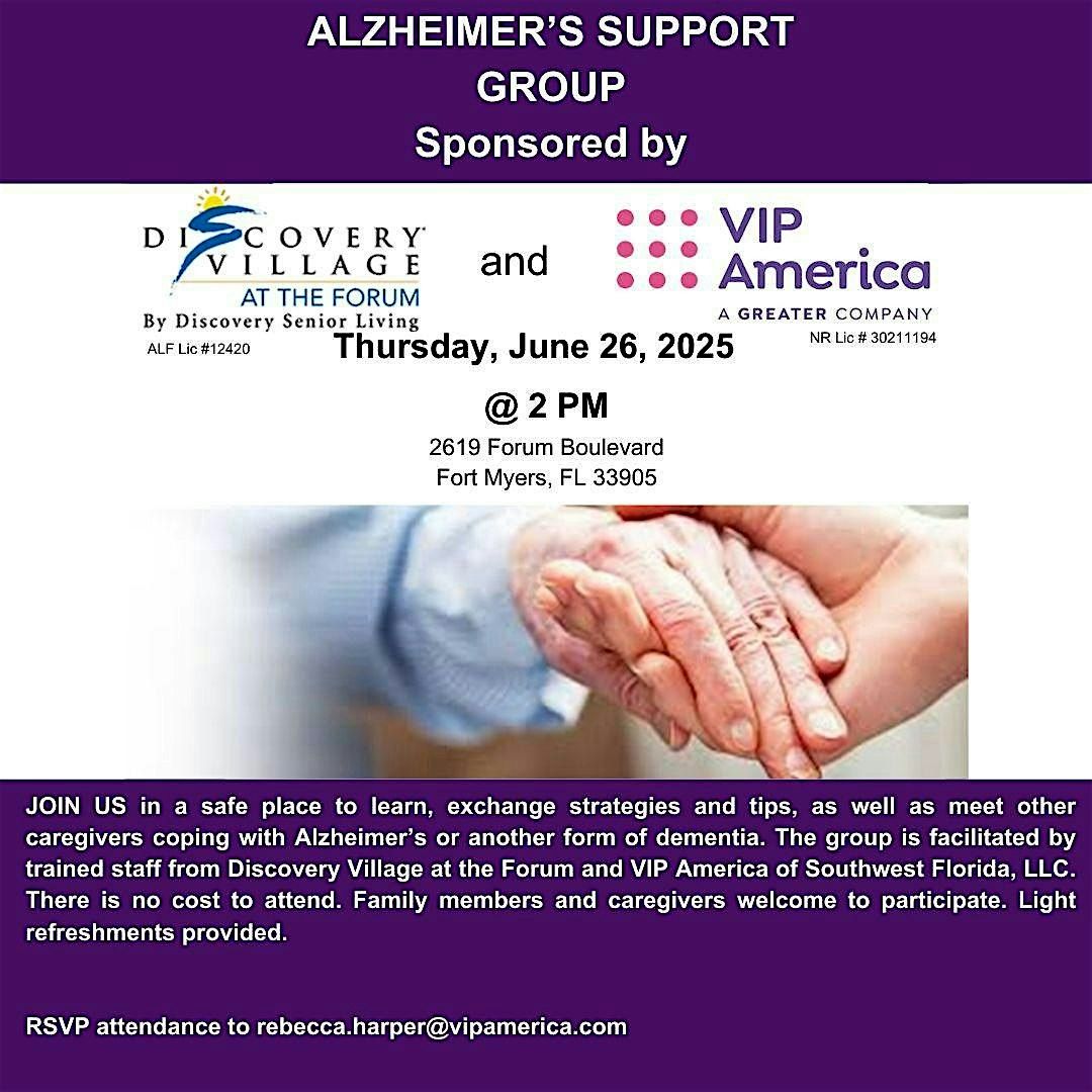 Alzheimer’s Support Group, 26 June | Event in Fort Myers | AllEvents