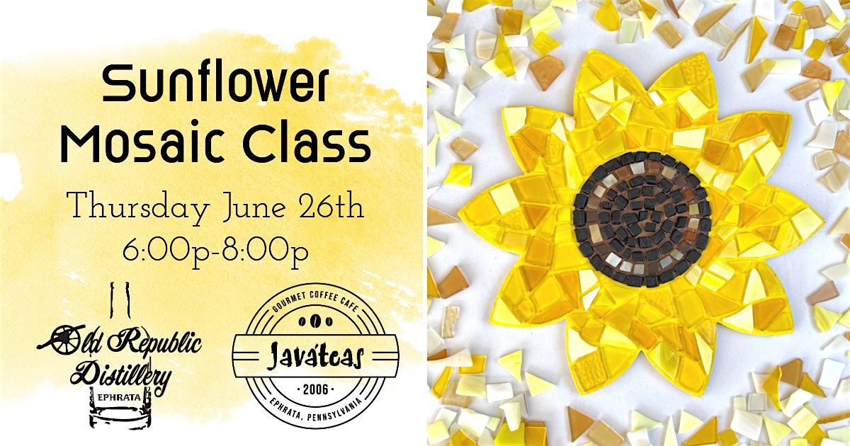 Sunflower Mosaic Class, 26 June | Event in Ephrata | AllEvents
