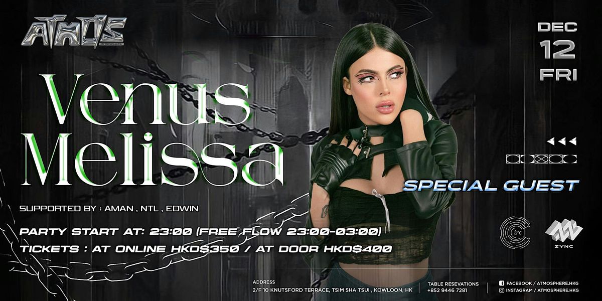 VENUS MELISSA STAGE, 12 December | Event in Hong Kong | AllEvents