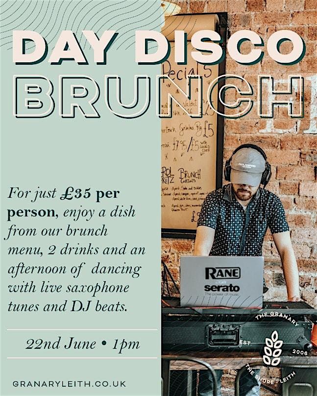 Day Disco Brunch, 28 September | Event in Leith | AllEvents