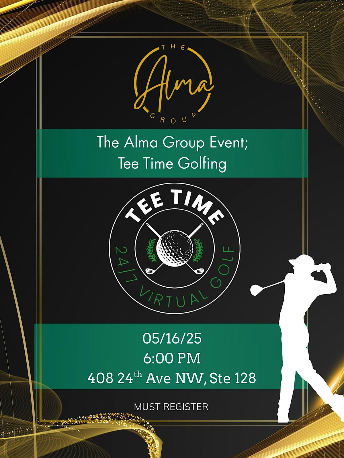 The Alma Group Event ; Tee Time Golfing, 16 May | Event in Norman | AllEvents