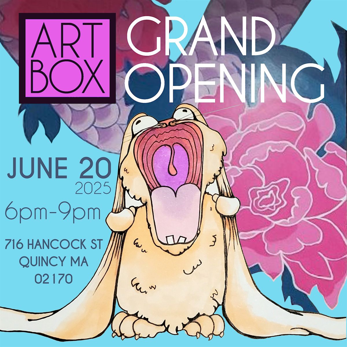 Grand Opening of theARTBOX!, 20 June | Event in Quincy | AllEvents
