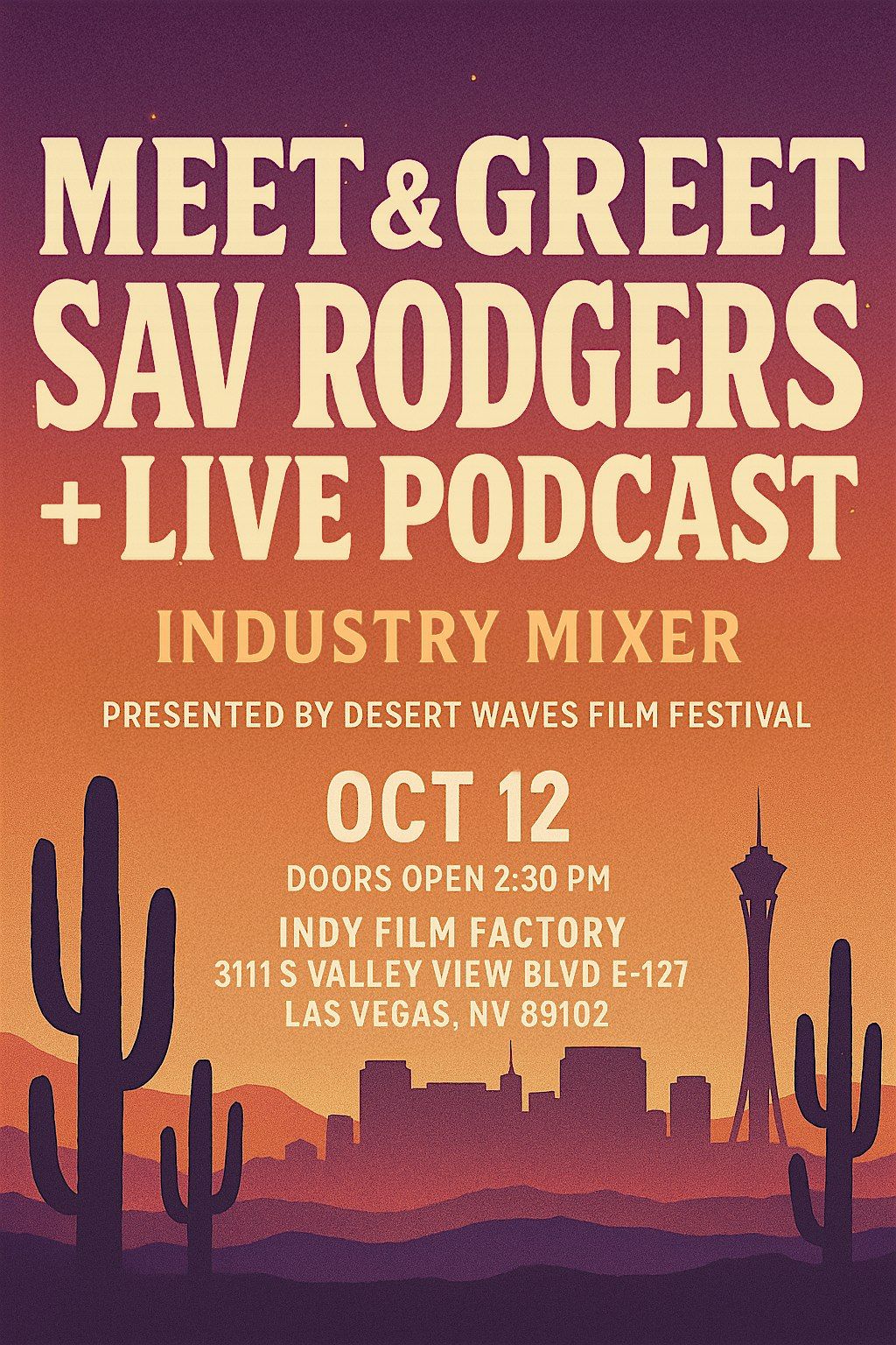 Meet & Greet w/Director of Chasing Chasing Amy + Industry Mixer, 12 October | Event in Las Vegas | AllEvents