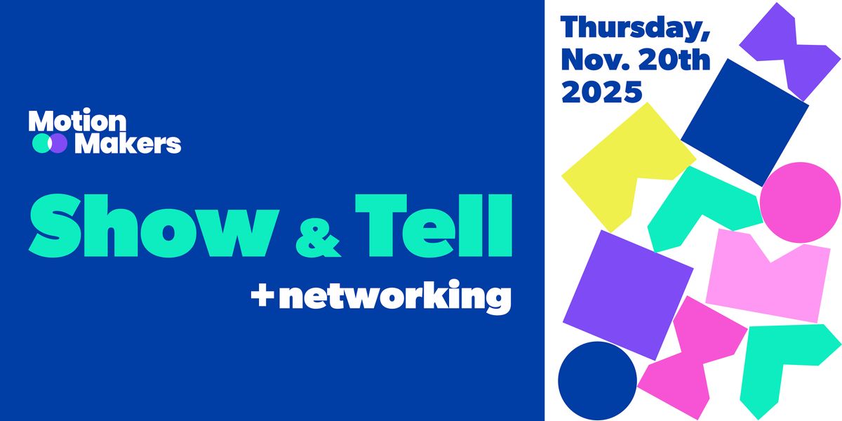 MotionMakers: Mograph Meetup + Show & Tell, 20 November | Event in Milwaukee | AllEvents