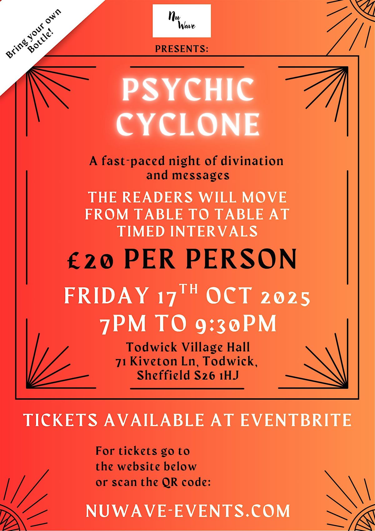 Psychic Cyclone @ Todwick, 17 October | Event in Todwick | AllEvents