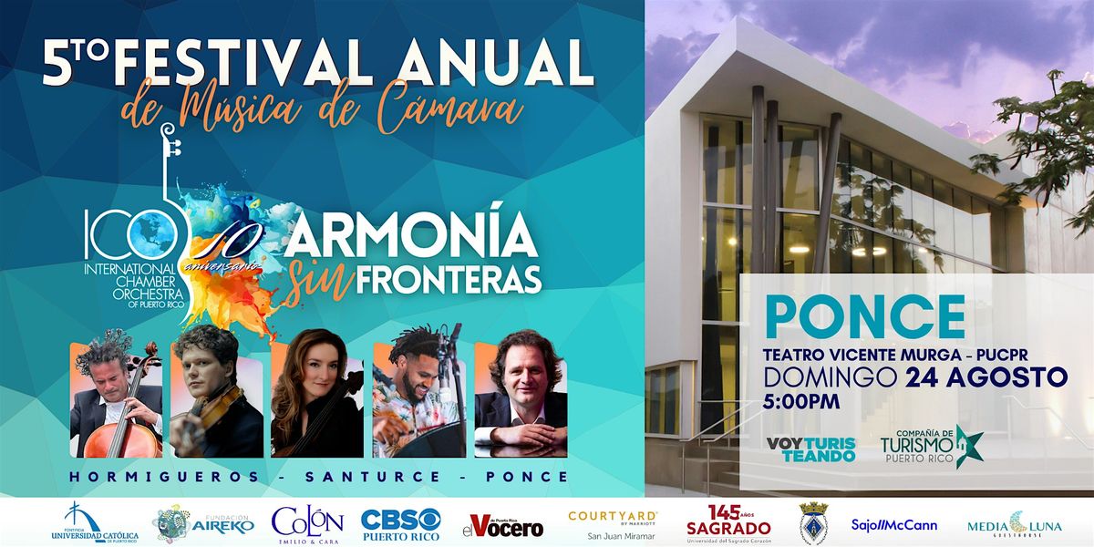 PONCE |  5to Festival Anual de Música de Camara, 24 August | Event in Ponce | AllEvents