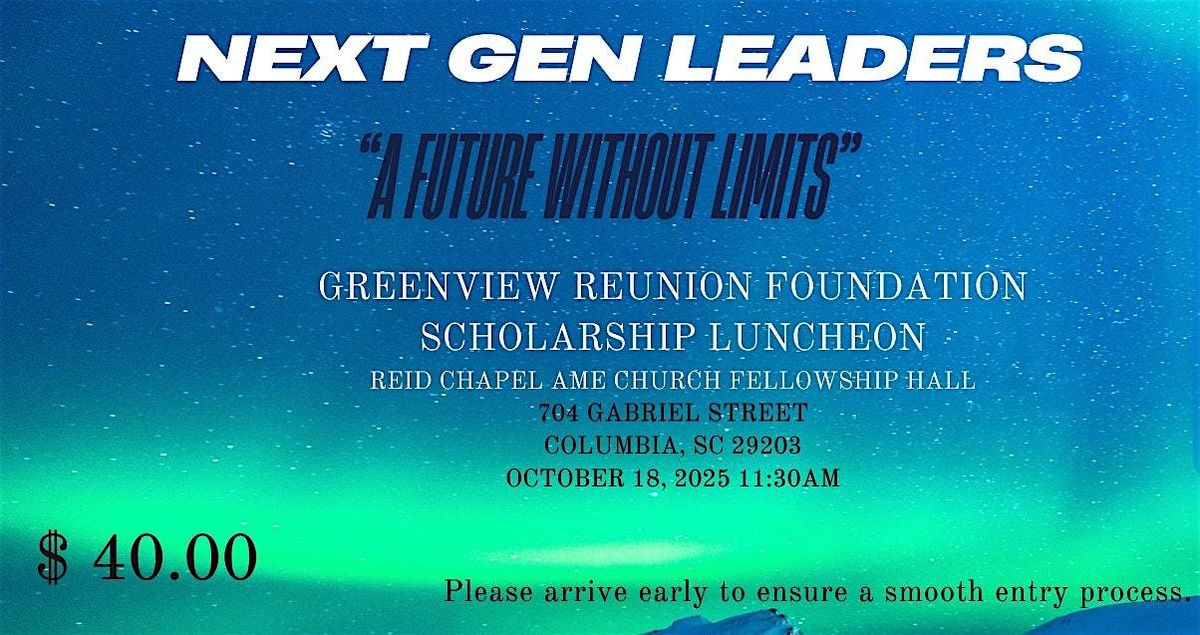 Greenview Reunion Foundation Scholarship Luncheon, 18 October | Event in Columbia | AllEvents