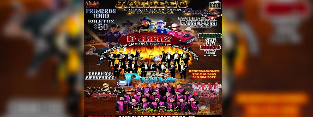 JARIPEO BAILE CON LA SEPTIMA BANDA Y MAS  in Calistoga, 17 August | Event in Calistoga | AllEvents