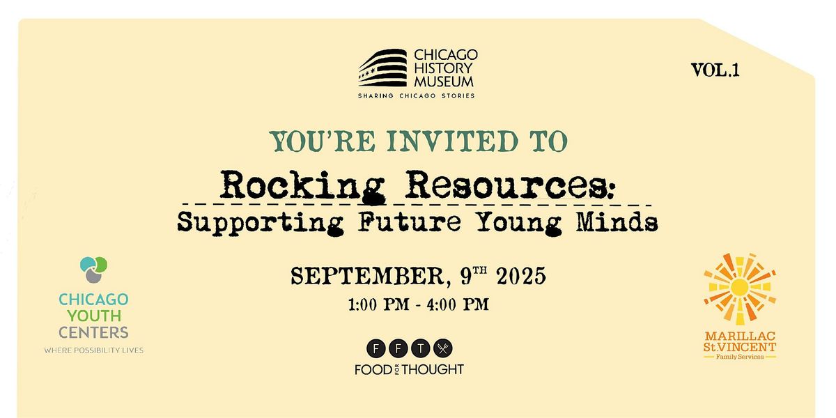 Rocking Resources - Supporting Future Young Minds, 9 September | Event in Chicago | AllEvents