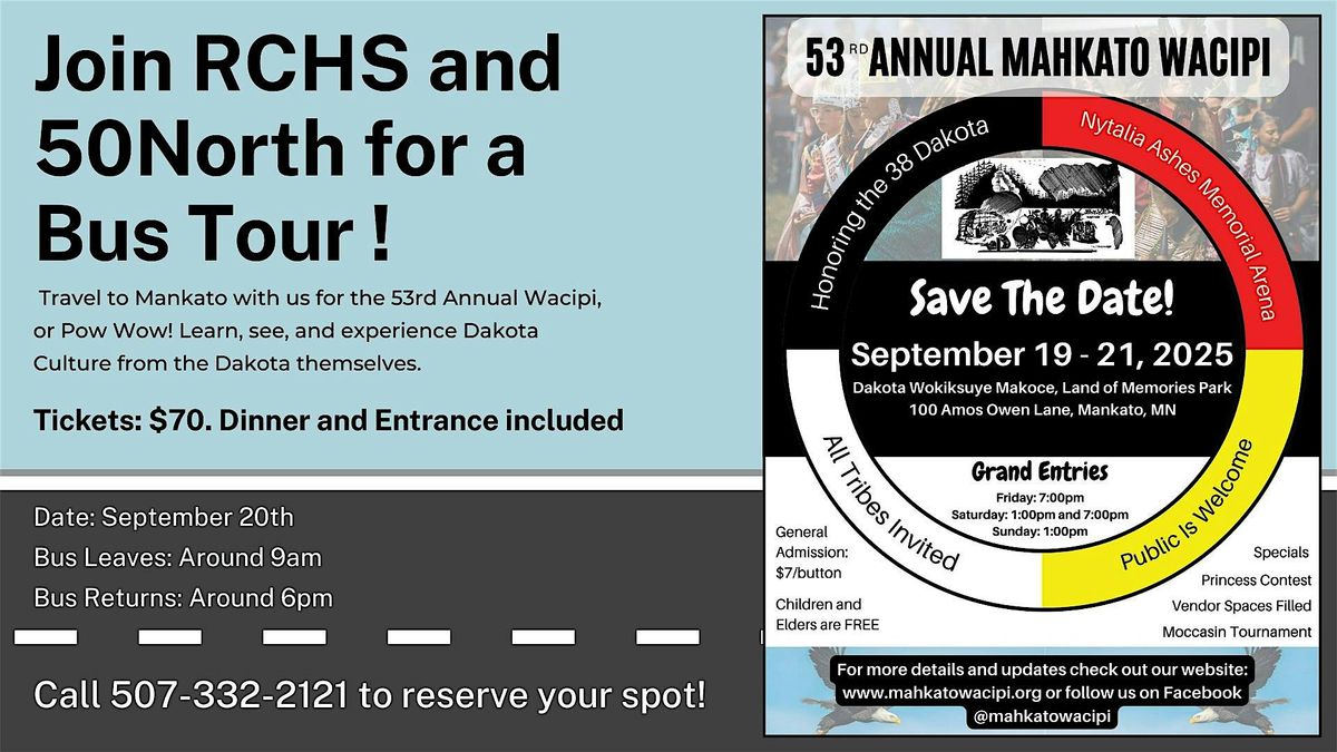 Mahkato Wacipi Bus Tour, 20 September | Event in Faribault | AllEvents