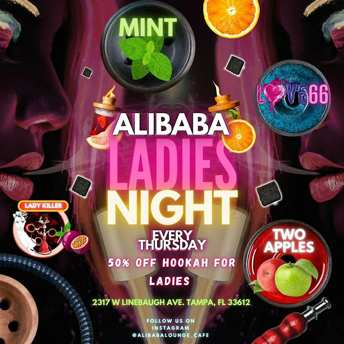 Ladies Night at Alibaba Lounge & Kava Bar - Tampa's Best Hookah Spot | Event in Tampa | AllEvents