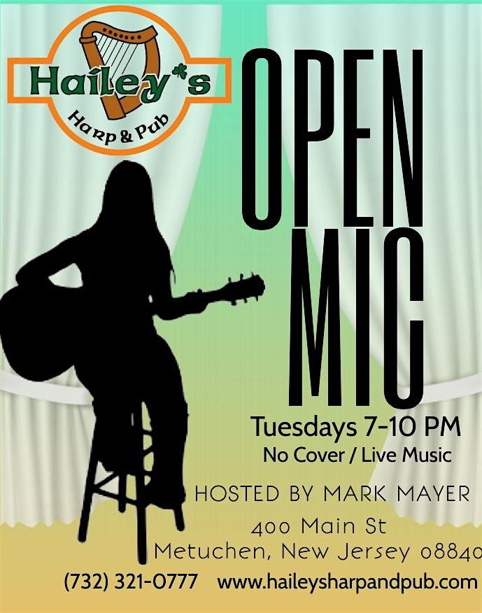 Hailey's Live Music Open Mic | Event in Metuchen | AllEvents