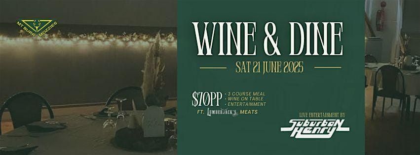 Mt Burr Wine & Dine 2025 | Event in Mount Burr | AllEvents