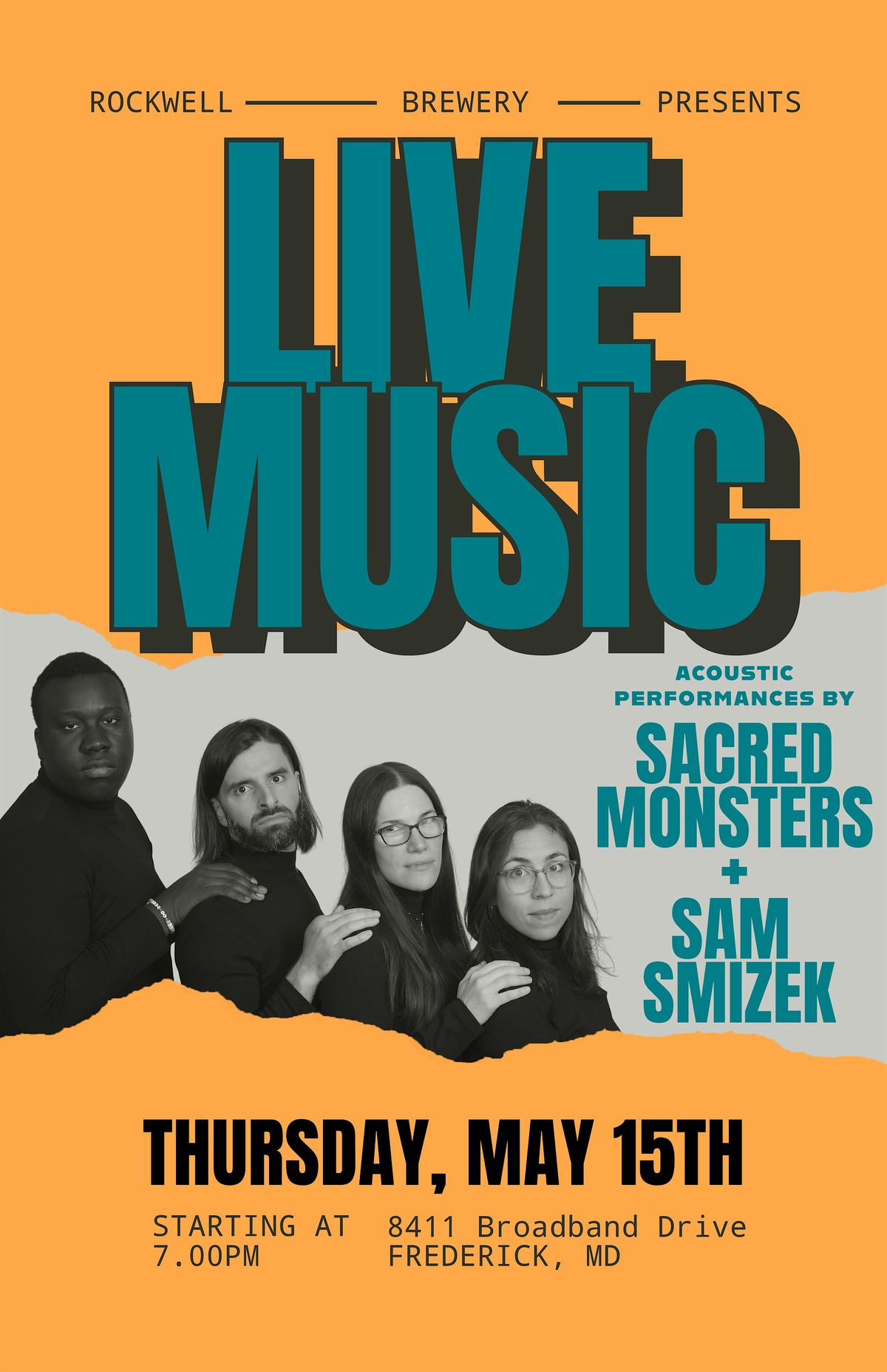 The Sacred Monsters w/ special appearance by Sam Smizek in Concert!, 15 May | Event in Frederick | AllEvents