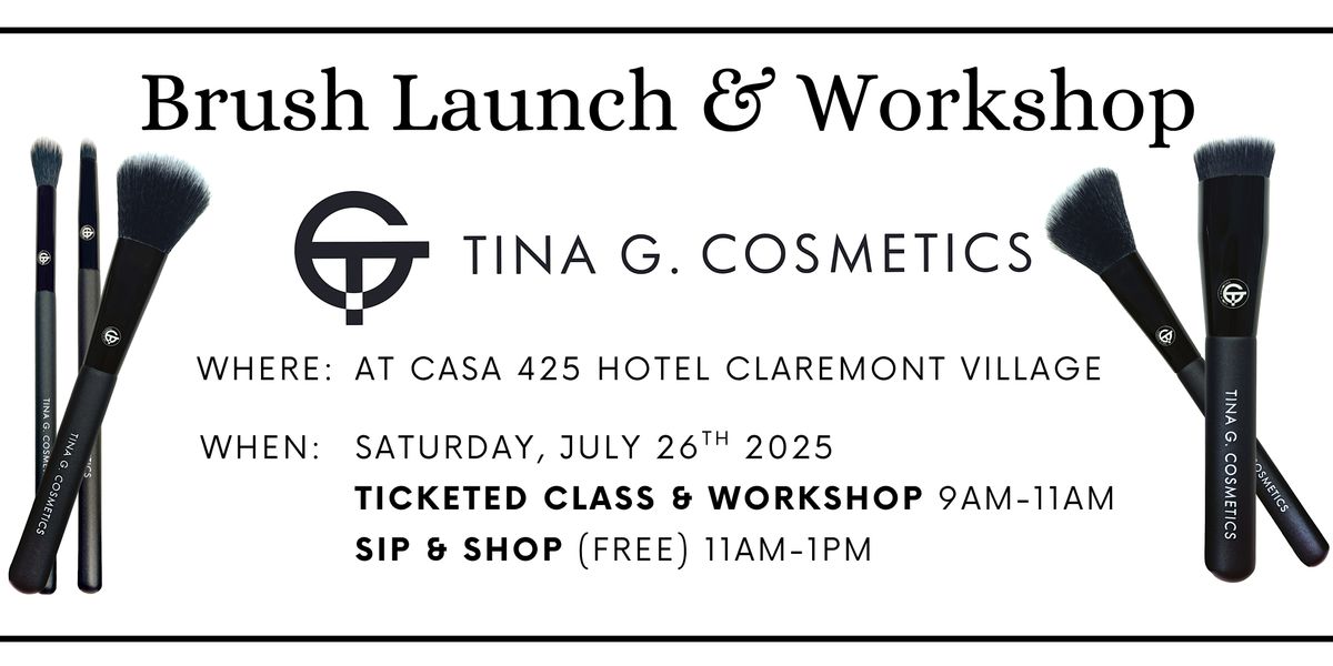 Makeup Brush Launch and Workshop by Tina G Cosmetics, 26 July | Event in Claremont | AllEvents
