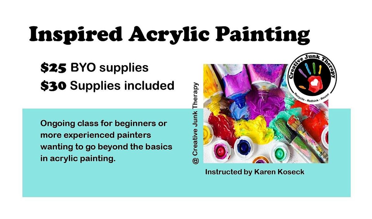 Inspired Acrylic Painting | Event in Brandon | AllEvents