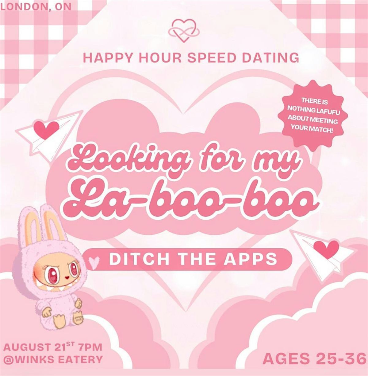 Looking for my La-Boo-Boo Speed Dating Ages 24-36 @Winks Eatery (London), 21 August | Event in London | AllEvents