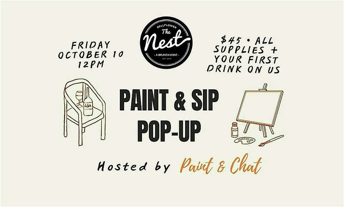 Paint & Sip Pop-Up, 10 October | Event in Bellflower | AllEvents