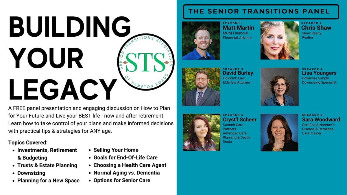 Building Your Legacy, 21 August | Event in Williamsburg | AllEvents