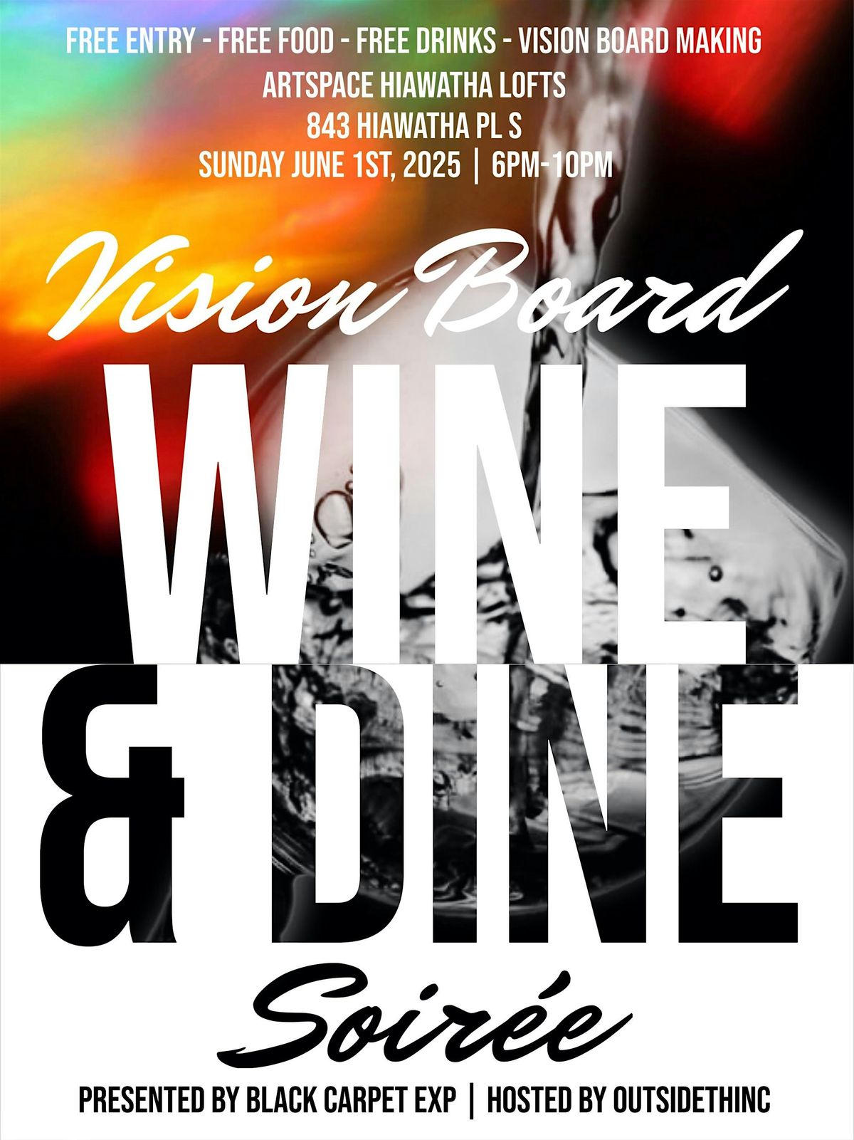 WINE & DINE VISION BOARD SOIRÉE: FREE ENTRY | FREE FOOD&WINE | ALL AGES, 1 June | Event in Seattle