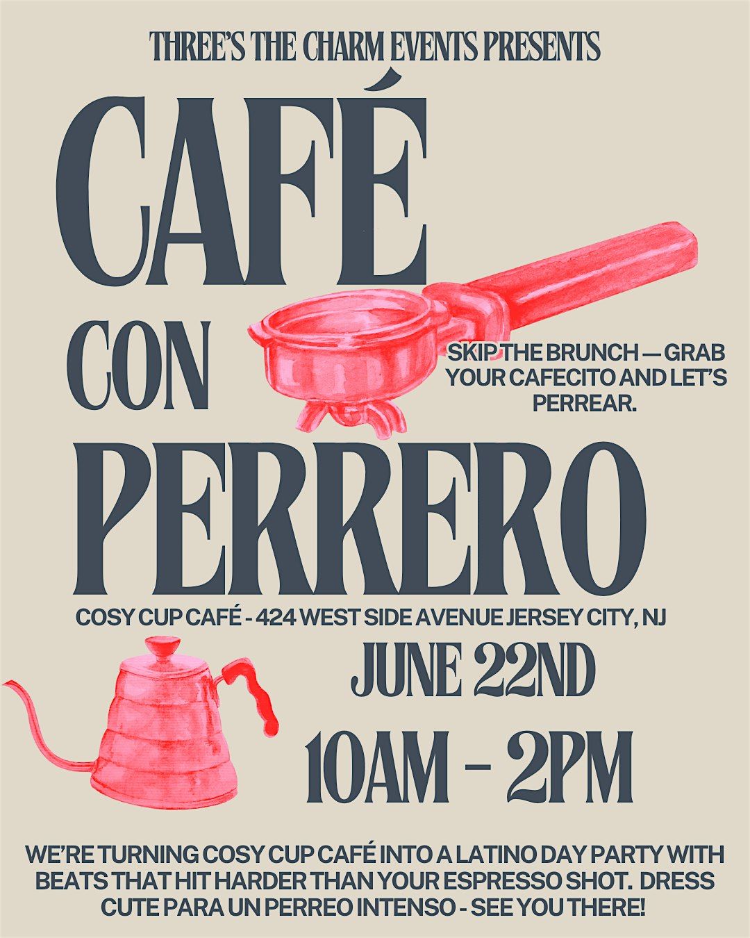 CAFE CON PERREO, 22 June | Event in Jersey City | AllEvents
