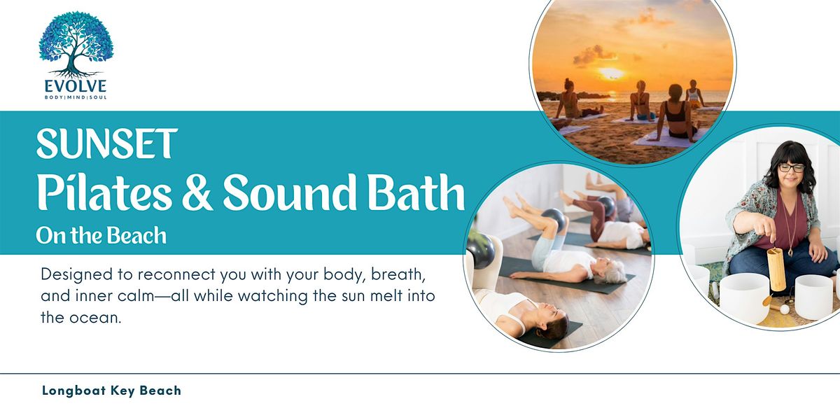 Evolve:  Sunset Pilates & Sound Bath in August!, 30 August | Event in Longboat Key | AllEvents