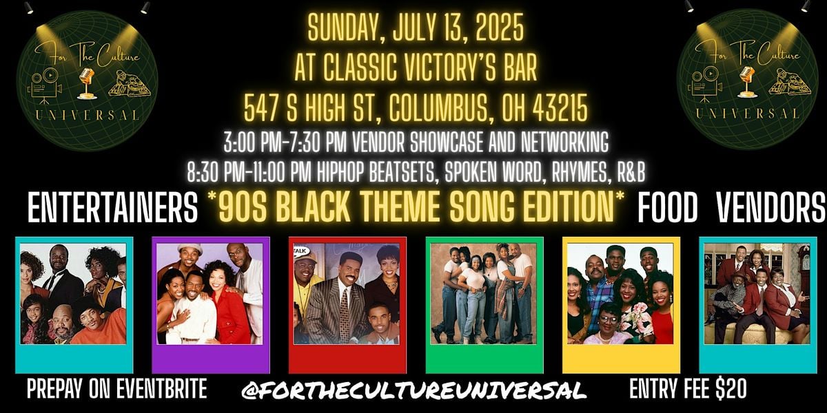 FTCU: 90S BLACK THEME SONG EDITION, 13 July | Event in Columbus | AllEvents
