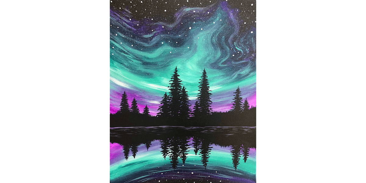Aurora Reflections - Paint and Sip in Boston | Classpop!™, 31 August | Event in Lexington | AllEvents
